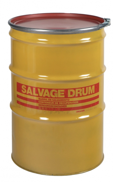 Air-Sea Containers, Code 262, UN Approved, Steel Salvage Drum, 85 Gallon