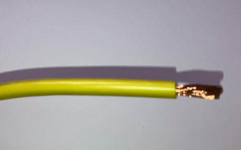 Grounding / Earthing Cable, Arctic Grade, Yellow Opaque PVC