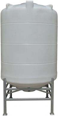 Conical / Cone Bottom, Food Grade LDPE Tank, 2700 Litre With Stand 