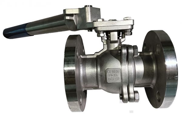 Ball Valve, Dead Man Spring Return Handle, 316 Stainless Steel, 2-Pc, JIS