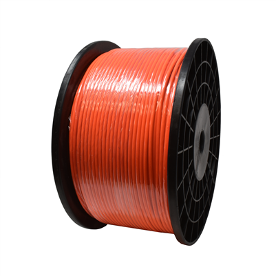 Gammon GTP-1299HVO, Galvanised Steel Grounding Cable, 3/16"OD, High Visibility Orange Vinyl