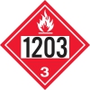 Gammon GTP-2135-8, Gasoline and Kerosene, 1203 DOT Marker Flammable Decal, 3M, 10,3/4" Square