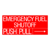 Gammon GTP-834-32, Emergency Fuel Shut Off Decal, 3M, 8,1/2"x20"