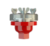 Protego BE/AD-11B3 Flame Arrester, Stainless Steel, Threaded, End Of Line, ATEX