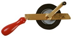 Richter Dipping Tape, Brass Frame, Metri-Polysan Yellow Nylon Coated Carbon Steel Tape, NOT IPM Specification