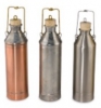 Single-Wall Fuel Sampler / Sampling Cans / Sample Thief with Cork Stopper, Copper, Tin, or Stainless Steel