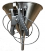 Fuel Sampling Funnel, 8", Stainless Steel, Fitted with Grounding Cable and ATEX Clip