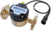 Technoton DFM Digital LCD Fuel Meter, With Pulse-Out for Marine Engine Fuel Consumption, Brass, Flanged