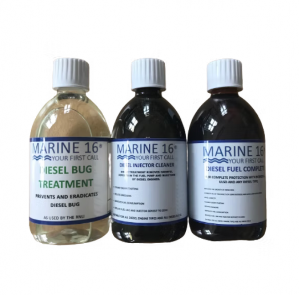 Marship, Marine 16, Triple-Pack, Diesel Bug Treatment, Diesel Injector Cleaner & Diesel Fuel Complete