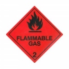 CLASS 2.1 (FLAMMABLE GASES) HAZARD LABELS (100MM X 100MM), Roll of 250