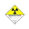 CLASS 7, CATEGORY 2 (RADIOACTIVE) HAZARD LABELS (100MM X 100MM), Roll of 250