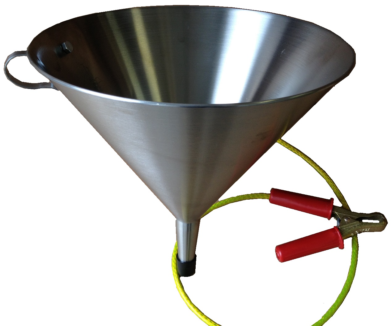 Fuel Sampling Funnel, Stainless Steel, Fitted with 